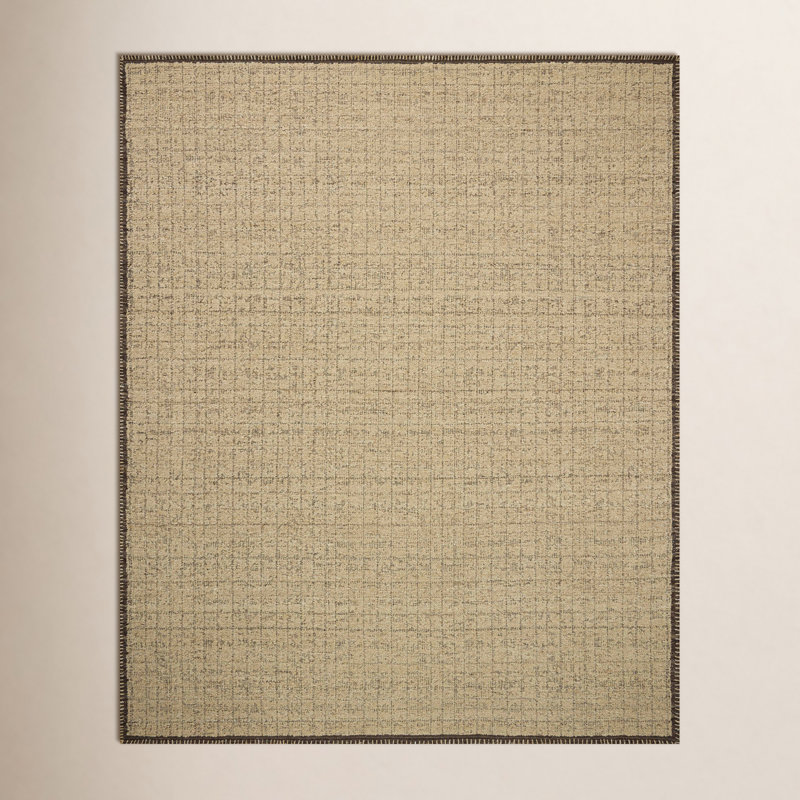 Amber Lewis x Loloi Bowie Sand / Coffee Area Rug, Square 1'6"