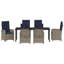 6 - Person Patio Dining Set with Rectangular Table