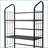 Corner Bookshelf, 5-Tier 64” Tall Metal Bookcase | Black | Metal