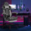 Chaise de jeu, chaise d'ordinateur ergonomique avec repose-pieds Chaise de bureau ergonomique avec dossier lombaire noir
