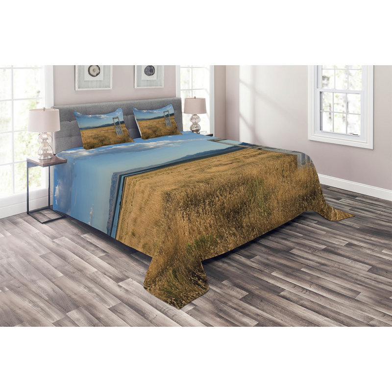 Polyester Coverlet, King Bedspread + 2 Shams