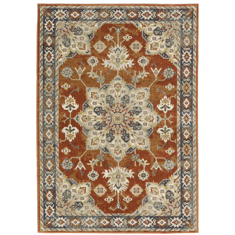 Howard Beach Oriental Indoor Rug, Rectangle 3'3" x 5'