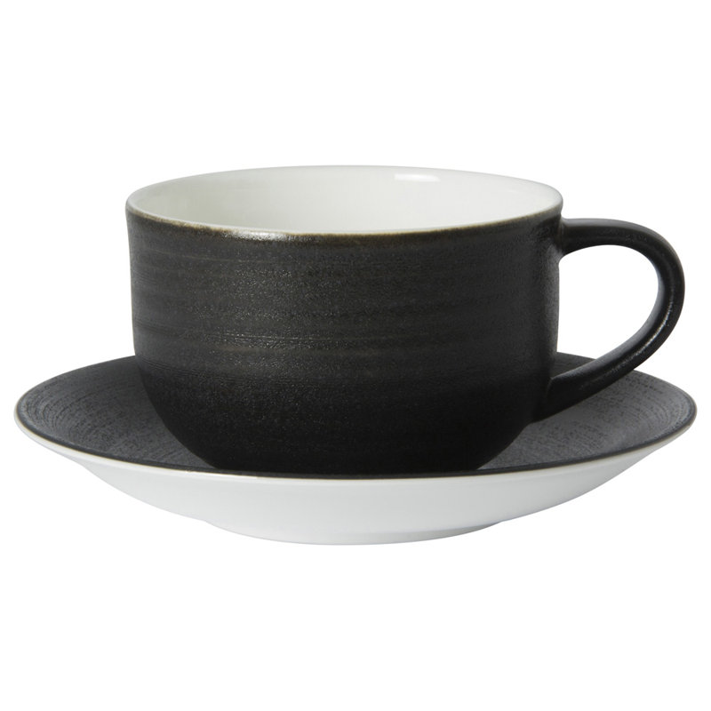 Studio Glaze Bone China Saucer, Midnight