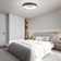 Walnut Finish Large LED Flush Mount (Set of 2)