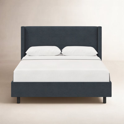Hanson Upholstered Wingback Platform Bed
