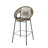 Ferrara Outdoor Patio Green Faux Wicker Barstool, Set Of 2-1731356907
