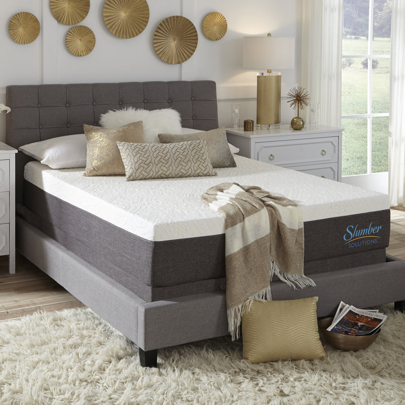 Slumber Solutions Respond Medium HYPURGel Memory Foam Mattress, Twin, 12"