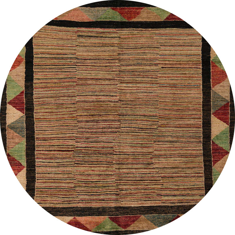 Abstract Indoor Rug, Round 6'
