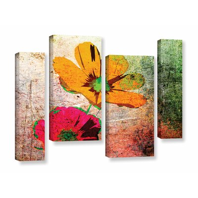 Yellow Pop 4 Piece Graphic Art on Wrapped Canvas Set -  Red Barrel StudioÂ®, RDBS7907 33264166