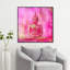 Bouddha rose - impression sur toile tendue-66812715-14378427