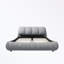 Lit plateforme de luxe avec dossier surdimensionné rembourré, lit plateforme tapissier, lit unique-2032811089-2032811090