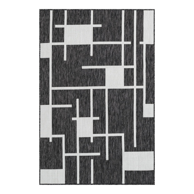 Geometric Indoor / Outdoor Rug, Rectangle 4'1" x 6'1"