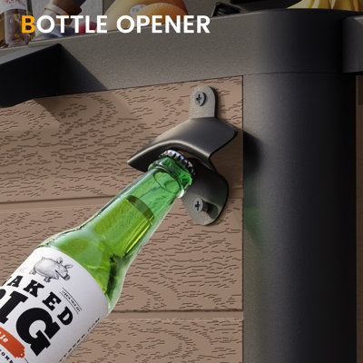 104 Quart Large Capacity Resin Patio Rolling Cooler