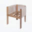 Chaise de salle à manger d'extérieur en bois, ensemble de 2