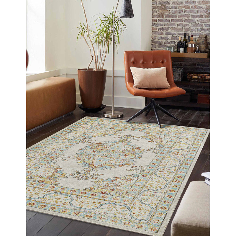 Tapis ivoire Esme, Rectangle 6 pi 7 po x 9 pi 6 po