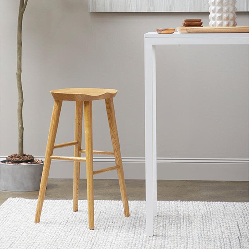 Tabouret de bar et de comptoir Anzie, Tabouret de bar (siège d'une hauteur de 29,3 po), Naturel