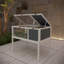 Cage à reptile avec pieds amovibles et source - plateau imperméable, 28,44 po de hauteur, 23,77 po de largeur pour les tortues, poids de 17,75 lb, grande fenêtre d'observation