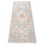 Tapis gris héritage noué à la main de conception unique 2 pi 7 po x 8 pi 0 po