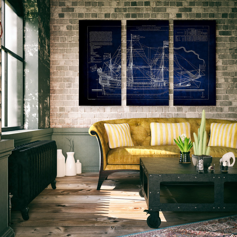 A Premium - reproduction d'art graphique sur toile, H 40 po x l 60 po x P 1,5 po