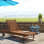 Alyisa 31'' Outdoor Eucalyptus Chaise Lounge
