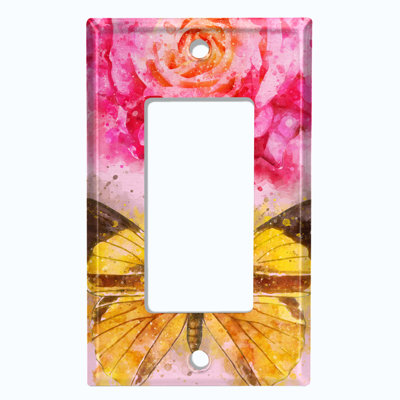 Patterned 1 - Gang Rocker Standard Wall Plate
