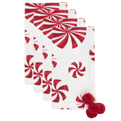 Serviette Peppermints (ensemble de 4)