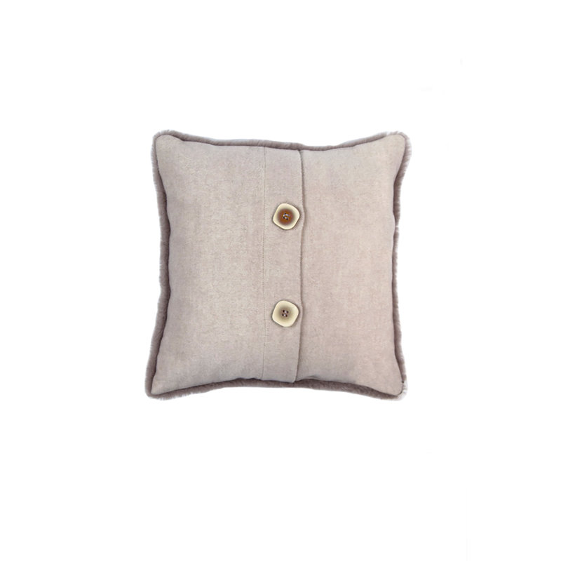 Branstetter Square Throw, 40x40, Taupe