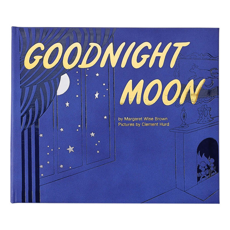 Graphic Image Goodnight Moon Coffee Table Book, Leather, Blue