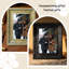 Cadre photo simple noir 3 pièces 5 "x 7" avec fixation murale ou de table