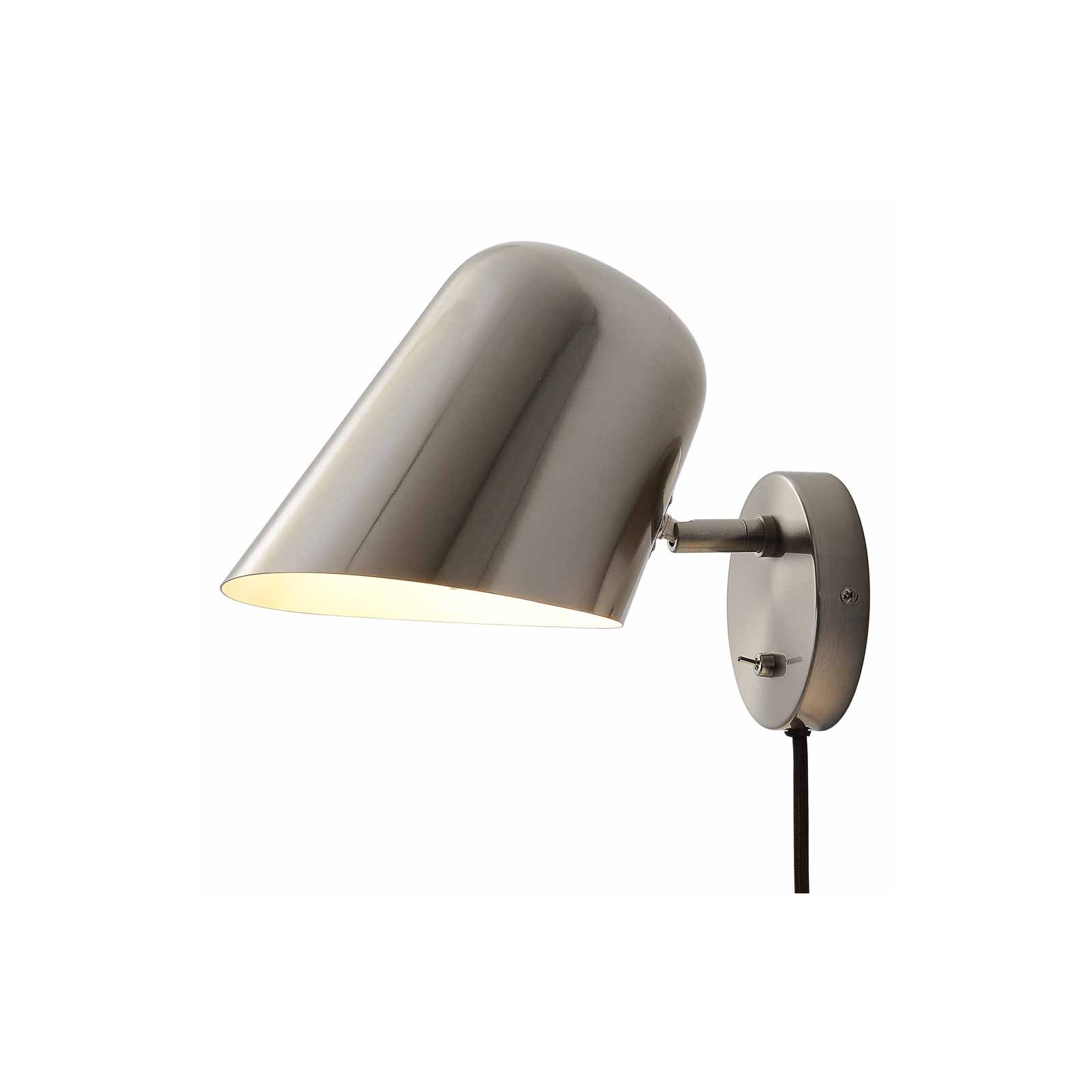 Culver Wall Sconce - plug-in, Satin Nickel
