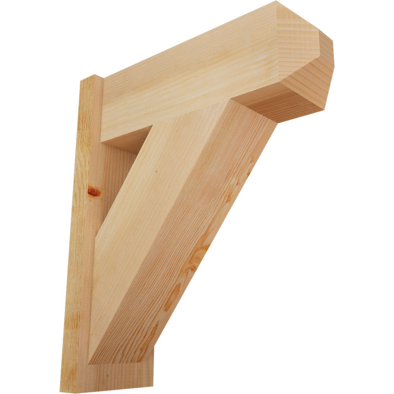 Artisan traditionnel en bois rustique, Sapin Douglas de 8 po (sciage brut), P 22 po x H 26 po