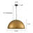 4-Light 24'' Oversized Metal Dome Pendant for Kitchen Island
