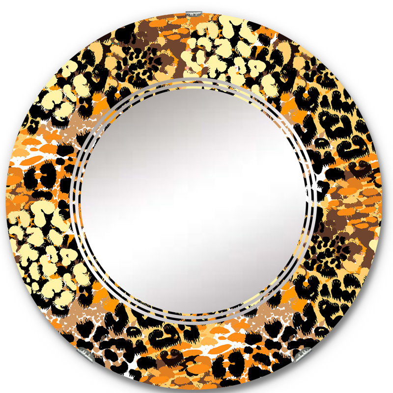 Miroir mural Raelah Leopard Fashion I - Animaux, 24 po x 24 po