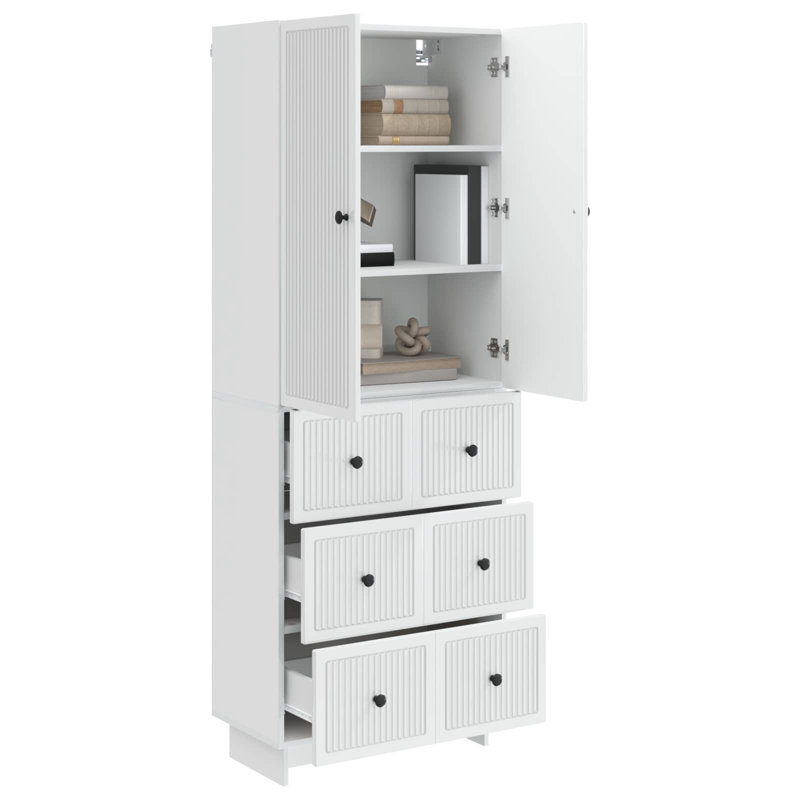 Storage Cabinet, High Gloss White