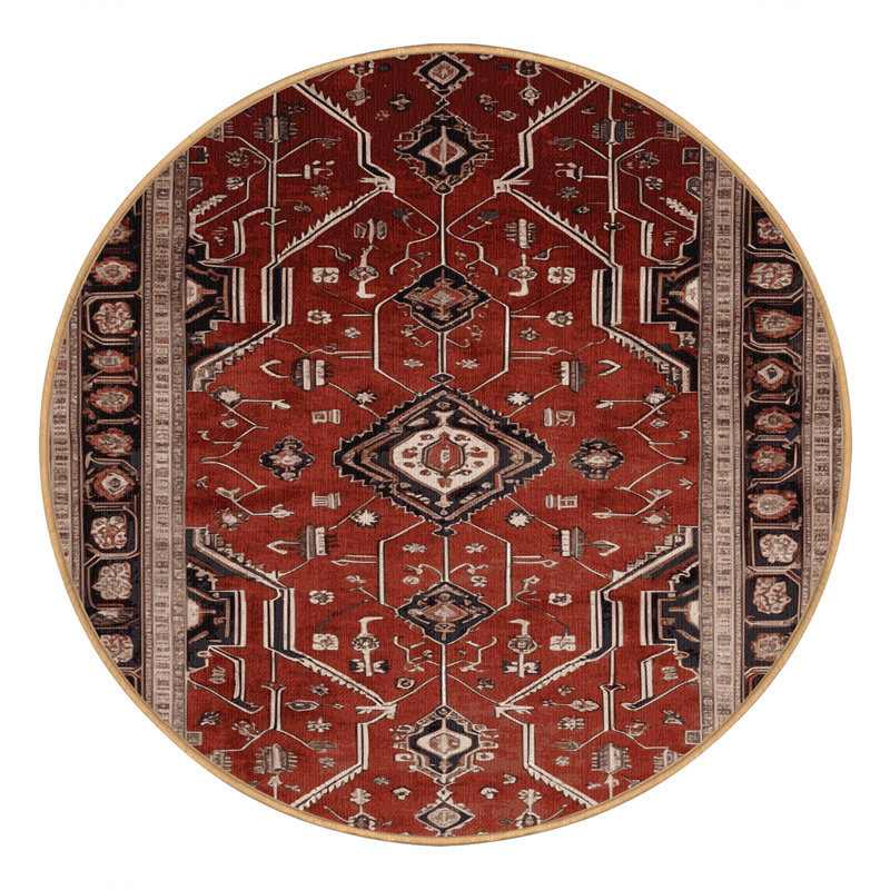 Tapis brun lavable à la machine