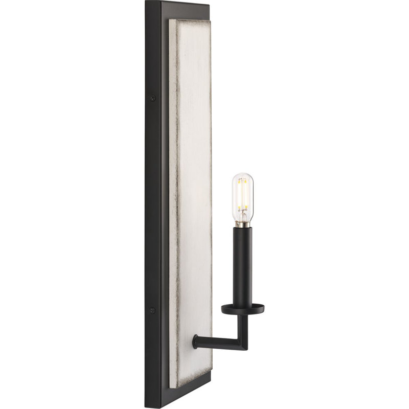 Candle Wall Light, Matte Black
