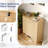 31.6 Inch 2 Door 1 Panel 1 Shelf Conical Leg Slatted Shoe Cabinet-601089799