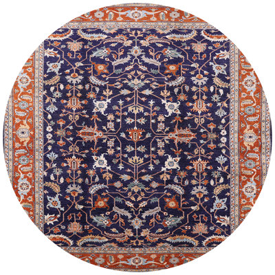 Tapis oriental rouge / bleu Kisag