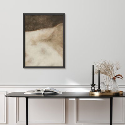 Reproduction d'art encadrée abstraite pour décoration intérieure moderne - 8 po x 10 po
