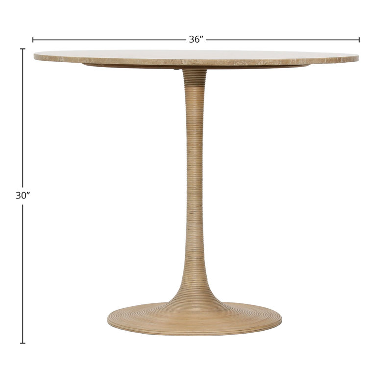 Martine Stone Bistro Table, Natural