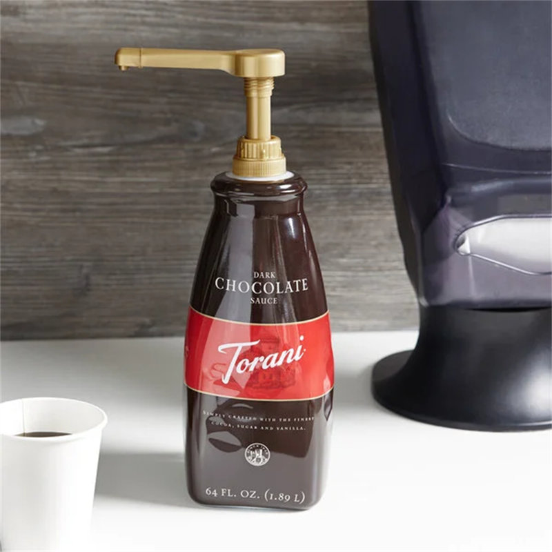 0,50 oz. Torani Pompe à sauce aromatisante pour 64 oz. Bouteilles en plastique