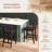 Wooden Bar Stools Set of 2 with Ergonomic Backrest and Footrest-865968864