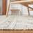 Natura Hand Loomed Wool/Jute/Cotton Geometric Rug in Ivory/Gray-59248912