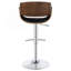 Tabouret de bar réglable noir et chrome
