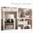 Makeup Vanity with Light mirror,2 drawers