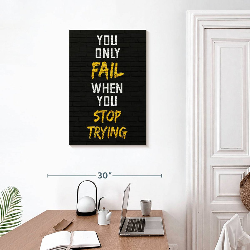 When You Stop Trying, 30" H x 20" W