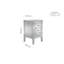Portland 3 Drawer Bedside Table