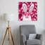 Heart Eyes Rabbit Contemporary Rabbit Forest Wall Art Print 1 Piece Wrapped Canvas Wall Art-1900917119