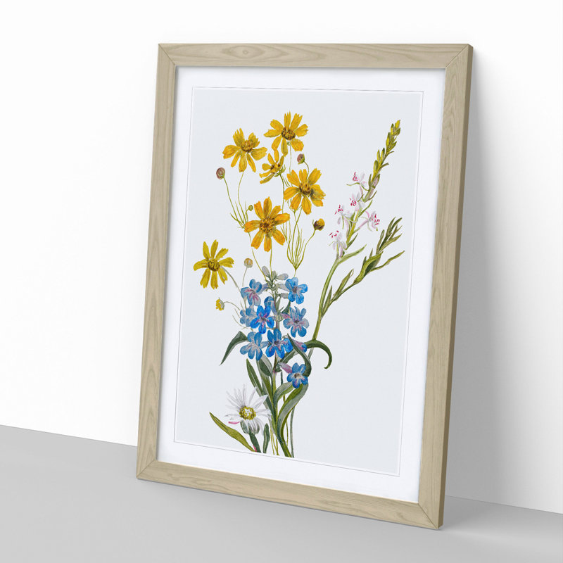 Group of Flowers Vol.2 by Mary Vaux Walcott - Framed Print, Oak Framed, 65cm H x 48cm W x 2cm D