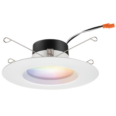 6'' Selectable Color Temperature 11.5 Watt Dimmable IC Rated Standard Recessed Lighting Kit